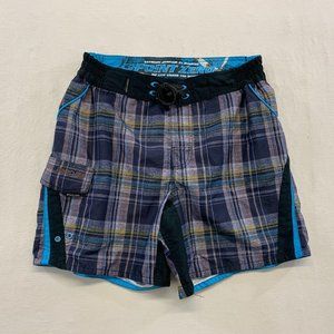 Point Zero Men's Dark Blue Multi Coloured Plaid